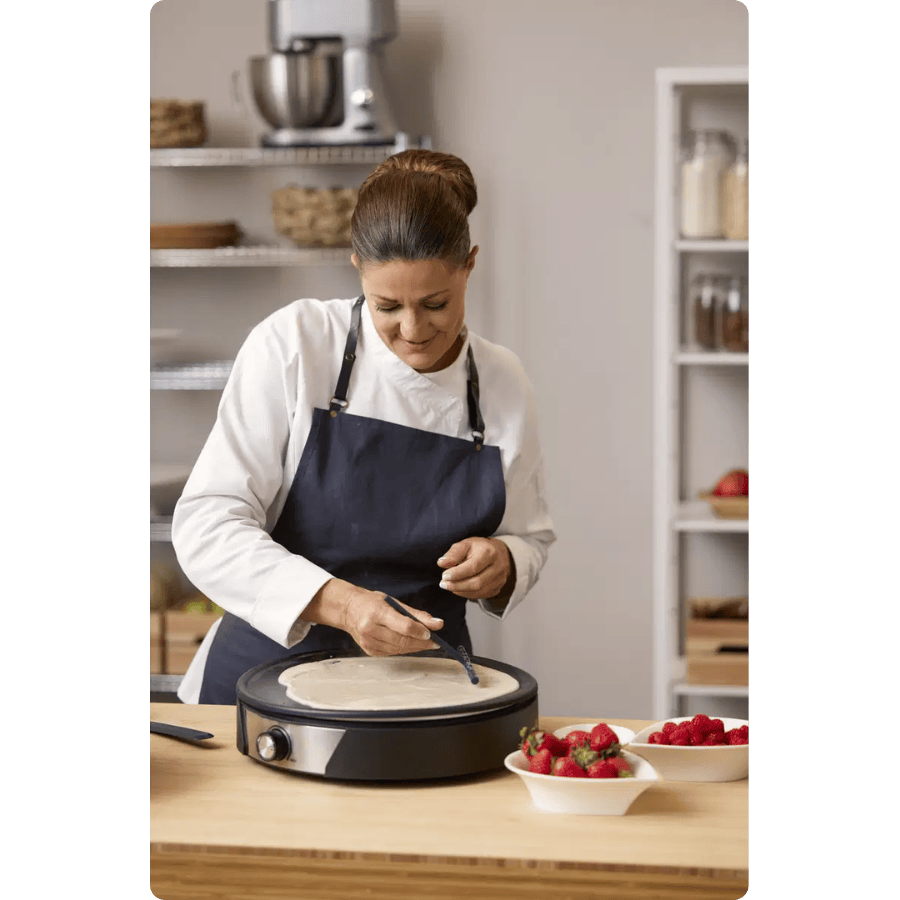 Blomsterbergs Crepepande Dia 38 cm 1500 watt Sort/Stål